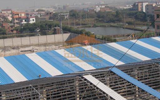 某陶瓷廠廠房用PVC瓦